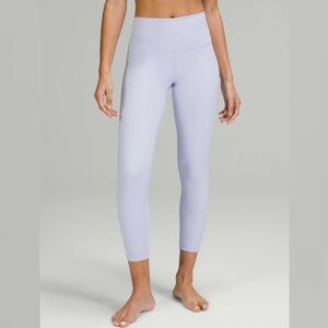 Women’s Lululemon Wunder Under High Rise Leggings 25" in Pastel Blue (6)